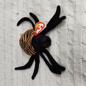 Vintage TY Beanie Baby Original Spinner Spider  P.E. PELLETS